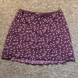 Wild Fable purple floral skirt, size M